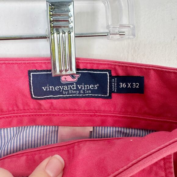 Vineyard Vines Men’s Coral Chino Pants Style 1P1236 Flat Front 36 x 32 Classic - Picture 5 of 13